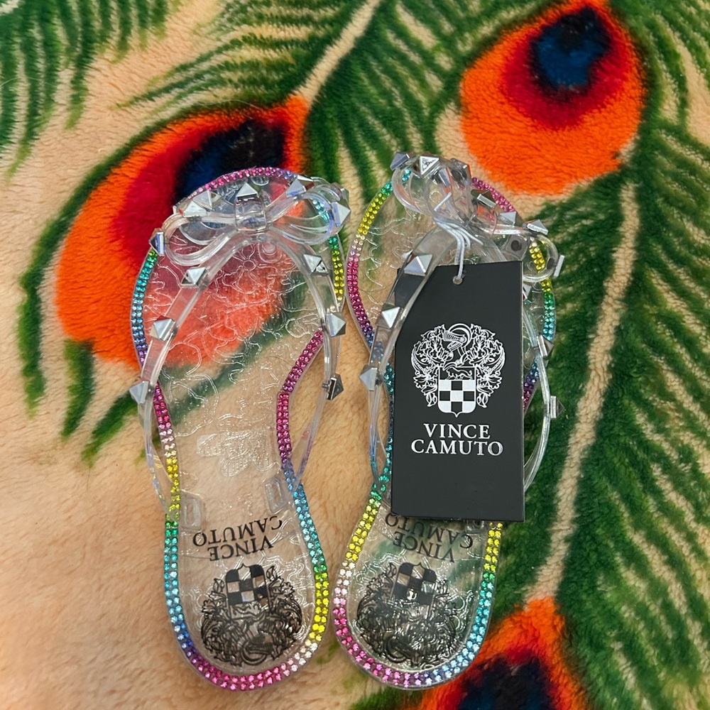 Vince Camuto Rainbow Studded Sandals size 13 NWT